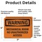 Signmission Mechanical Room No Unauthorized Access OSHA Warning Sign, Vinyl Decal, 7in W x 5in L, 2PK OS-2PACK-WS-D-57-L-12678 - alternate 5